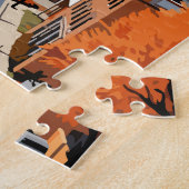 カムループスカナダトラベルアートヴィンテージ ジグソーパズル (側面)