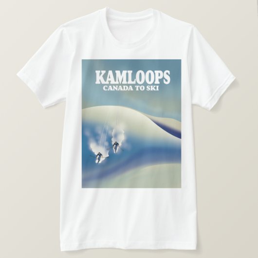 カムループス カナダ スキーへ Tシャツ (デザイン正面)