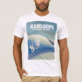 カムループス カナダ スキーへ Tシャツ (正面)