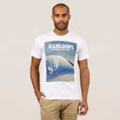 カムループス カナダ スキーへ Tシャツ (正面フル)