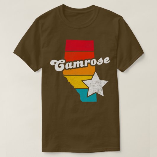 カムローズアルバータカナダヴィンテージ動揺して土産 Tシャツ (デザイン正面)