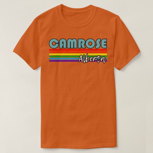 カムローズアルバータプライドカムローズLGBTギフトLGBTQ Sup Tシャツ (デザイン正面)