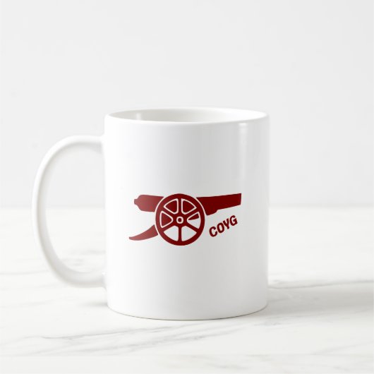 カム・オン・ユー・ガナーズ COYG コーヒーマグカップ (左)
