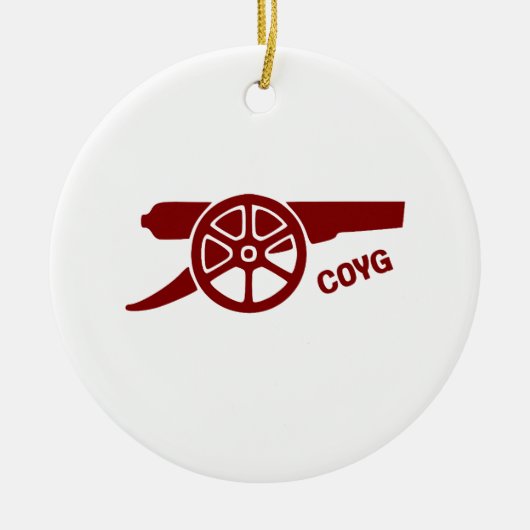 カム・オン・ユー・ガナーズ COYG セラミックオーナメント (正面)