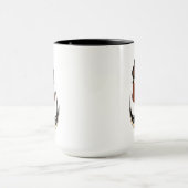 カメおもしろいの冷たいモノグラム マグカップ (中央)