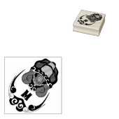 カメおもしろいの冷たいモノグラム ラバースタンプ (押印)