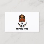 カメおもしろいの冷たいモノグラム 名刺 (正面)