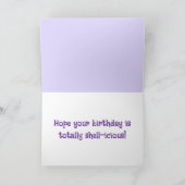 カメおもしろいディスコ誕生日 カード (内部)