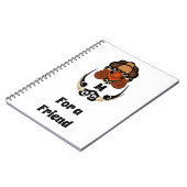 カメおもしろい冷却モノグラム ノートブック (左側)