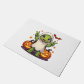 カメおもしろい幽霊かぼちゃブハロウィンキッズメンズ ドアマット (アングル)