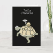 カメおよびかたつむりの感謝 サンキューカード (正面)