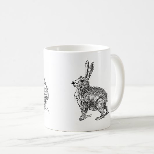 カメおよびノウサギのマグ コーヒーマグカップ (正面右)