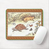 カメおよびノウサギ マウスパッド (マウス)
