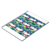 カメおよびバニーの平面充填のpattefanart ノートブック (左側)