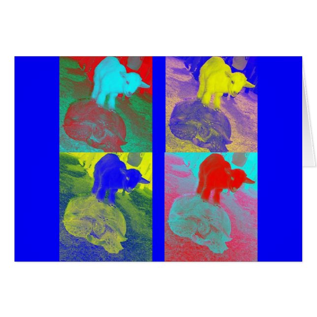 カメおよびヤギ (正面横)