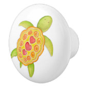 カメお洒落の水彩画の扉 セラミックノブ (右)