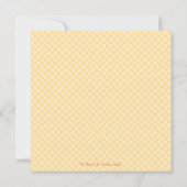 カメがおむつのベビーシャワー招待状を黄色に 招待状 (裏面)