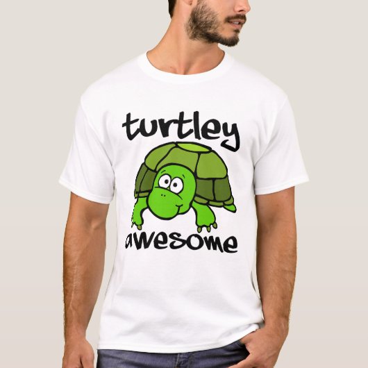 カメがステキな面白Tシャツ Tシャツ (正面)