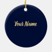 カメが大好きな女の子の為に Save the Turtles セラミックオーナメント (裏面)