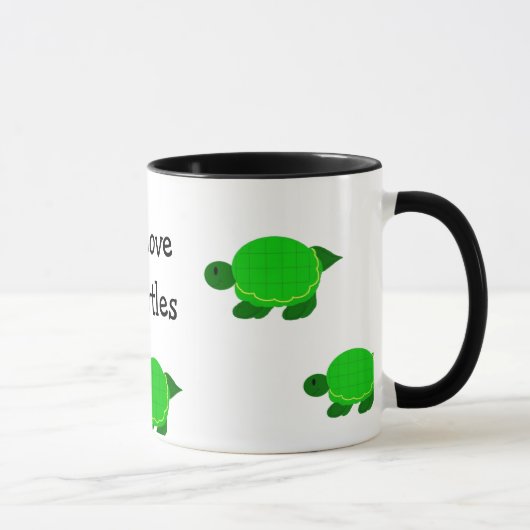 カメが好き マグカップ (右)