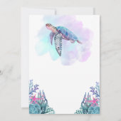 カメさんパーティー最高招待状 招待状 (裏面)