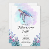 カメさんパーティー最高招待状 招待状 (正面/裏面)