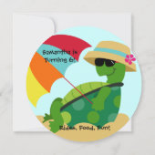 カメさんパーティー 誕生日招待状 招待状 (裏面)