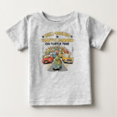 カメさん交通渋滞 Shell-ebrating ベビーTシャツ (正面)