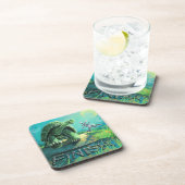 カメとウサギのアート コースター (右側)