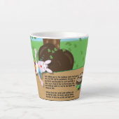 カメとウサギのマグ カフェラテマグ (正面)