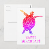 カメとトカゲのHAPPY BIRTHDAY！ ポストカード (正面/裏面)