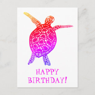 カメとトカゲのHAPPY BIRTHDAY! ポストカード
