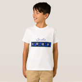 カメとハイビスカス Tシャツ (正面フル)