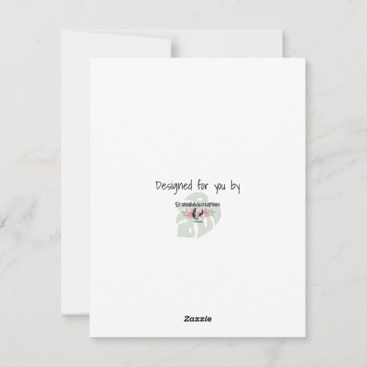 カメとリスの遅すぎるクリスマスツリー シーズンカード (裏面)