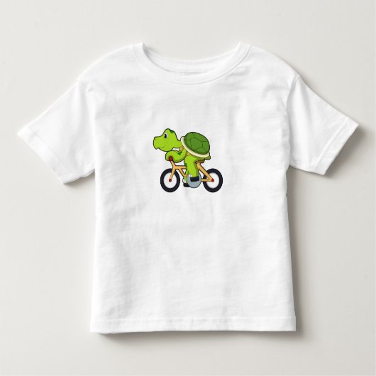 カメと自転車.PNG トドラーTシャツ (正面)