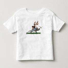 カメに乗った妖精 トッドラーTシャツ トドラーTシャツ