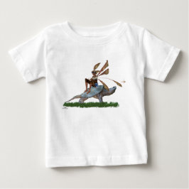 カメに乗った妖精 赤ちゃん 男の子 Tシャツ