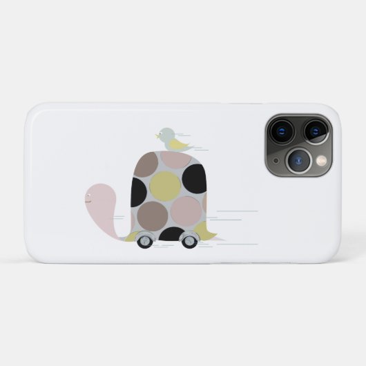 カメに乗るツイッター Case-Mate iPhoneケース (裏面(横))