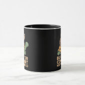 カメに乗るナマケモノの面白グッズ マグカップ (中央)