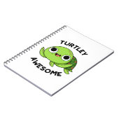 カメに最高に面白いパンクなTurtle Pun ノートブック (左側)