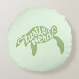 カメのおたく(緑) ラウンドクッション
