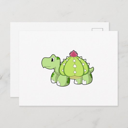 カメのごとくトゲトゲ ポストカード (正面/裏面)