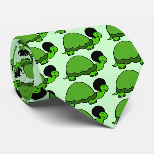 カメのアフリカのタイ ネクタイ (ロール)