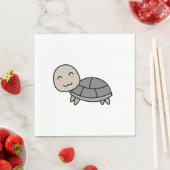 カメのキャラクター動物 スタンダードランチョンナプキン (インサイチュ)