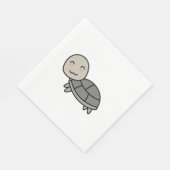 カメのキャラクター動物 スタンダードランチョンナプキン (角)
