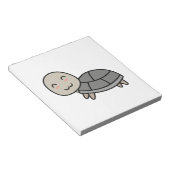 カメのキャラクター動物 ノートパッド (アングル)