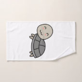 カメのキャラクター動物 ハンドタオル (ハンドタオル)