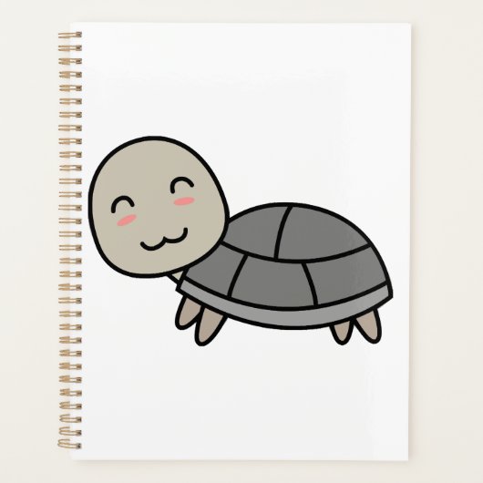 カメのキャラクター動物 プランナー手帳 (正面)