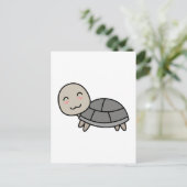 カメのキャラクター動物 ポストカード (スタンド正面)