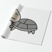 カメのキャラクター動物 ラッピングペーパー (アンロールド)